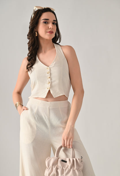 Backless Halter Jumpsuit