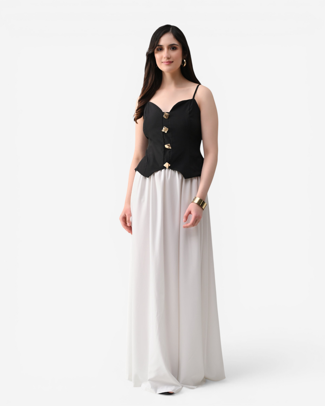 Top &amp; Flared Maxi Skirt Set