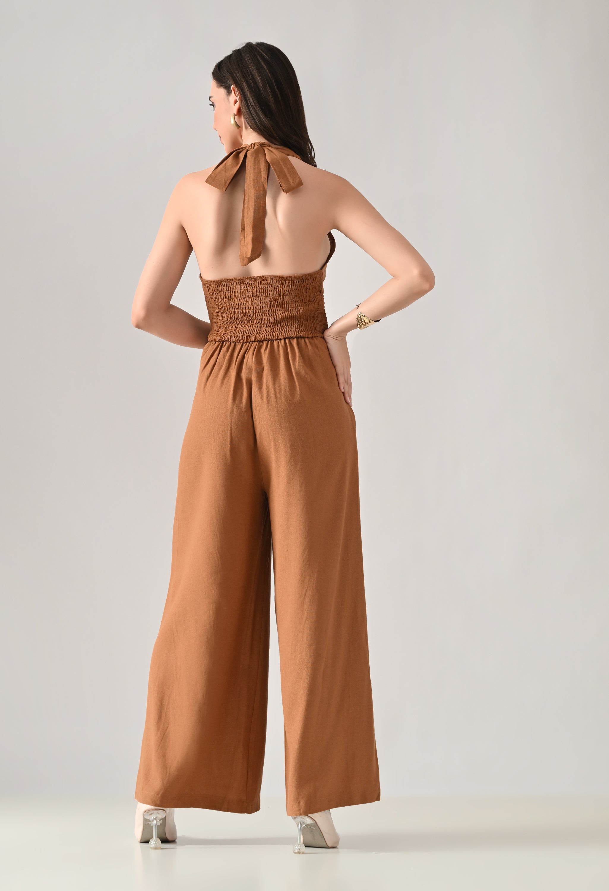 Backless Halter Jumpsuit