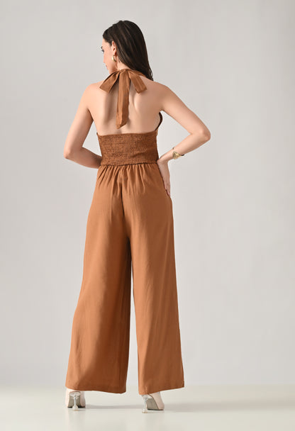 Backless Halter Jumpsuit