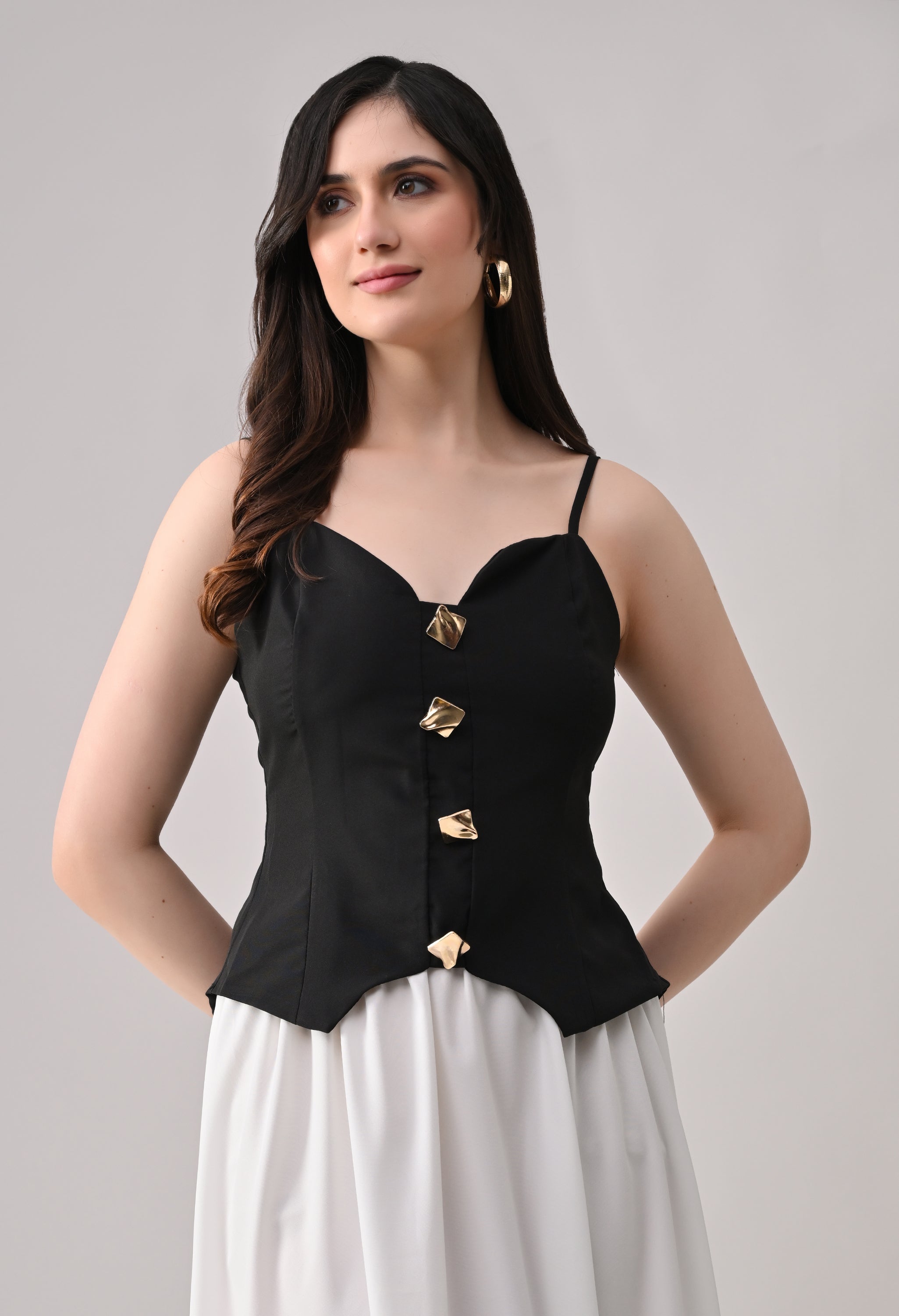 Top &amp; Flared Maxi Skirt Set