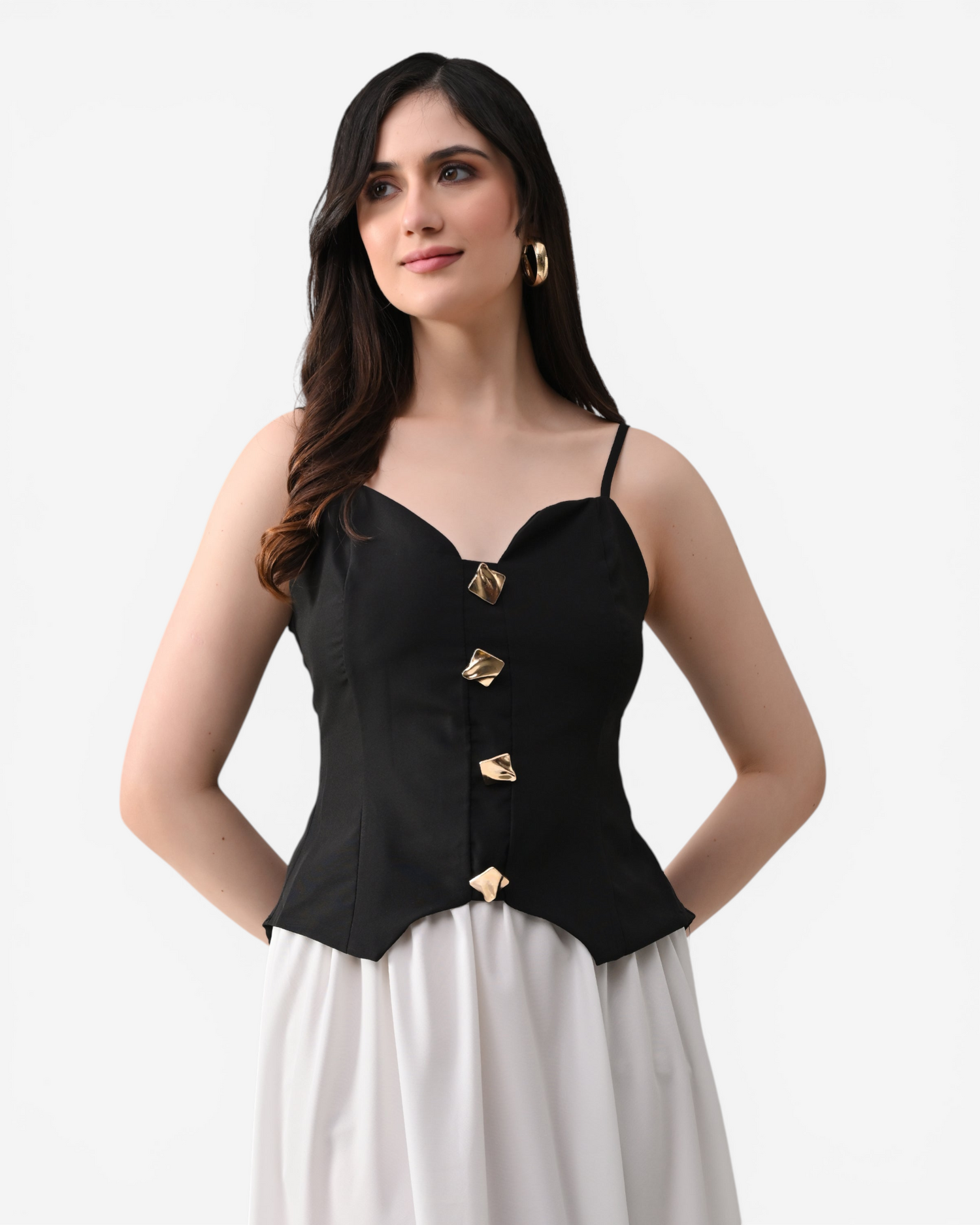 Top &amp; Flared Maxi Skirt Set