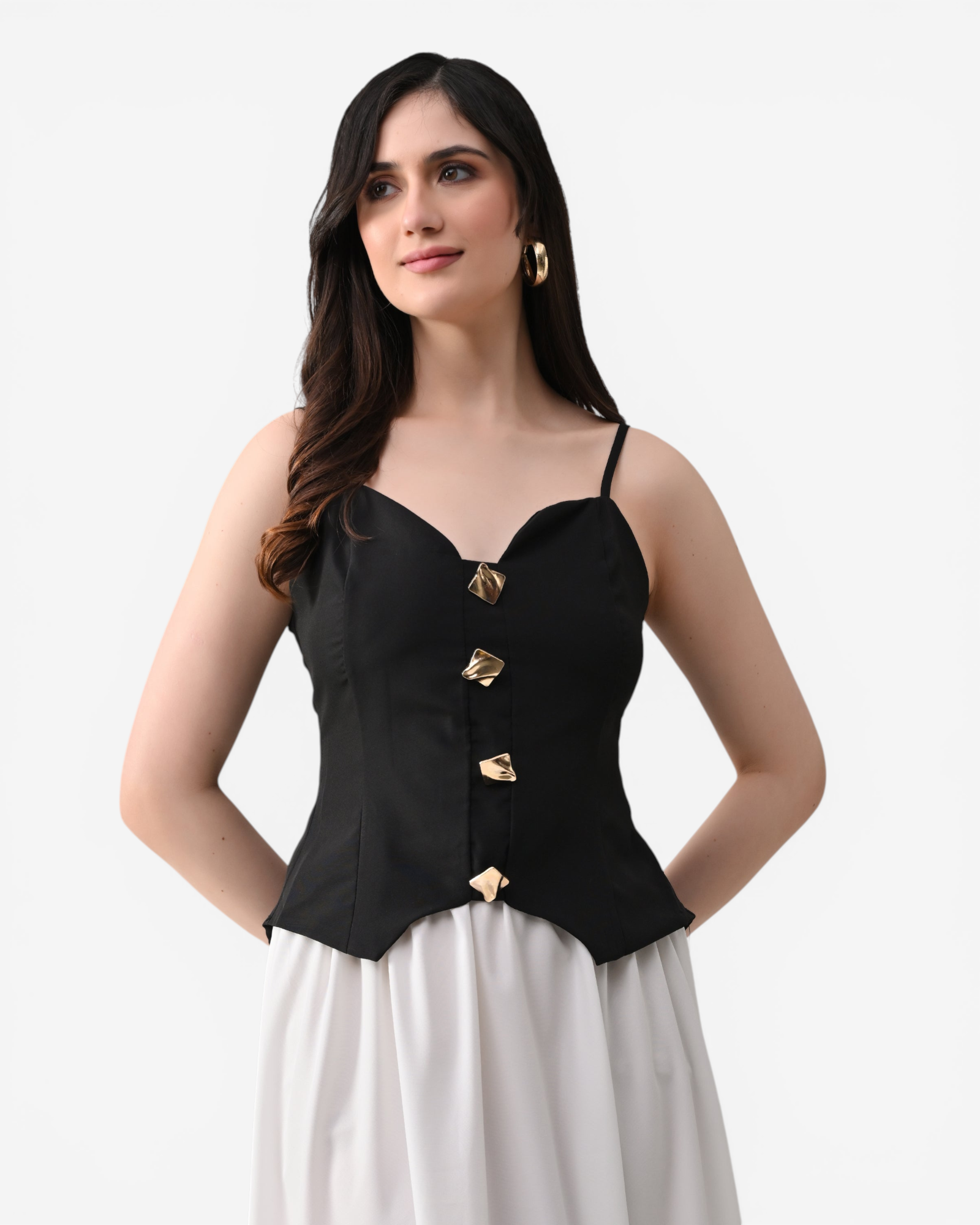 Top &amp; Flared Maxi Skirt Set