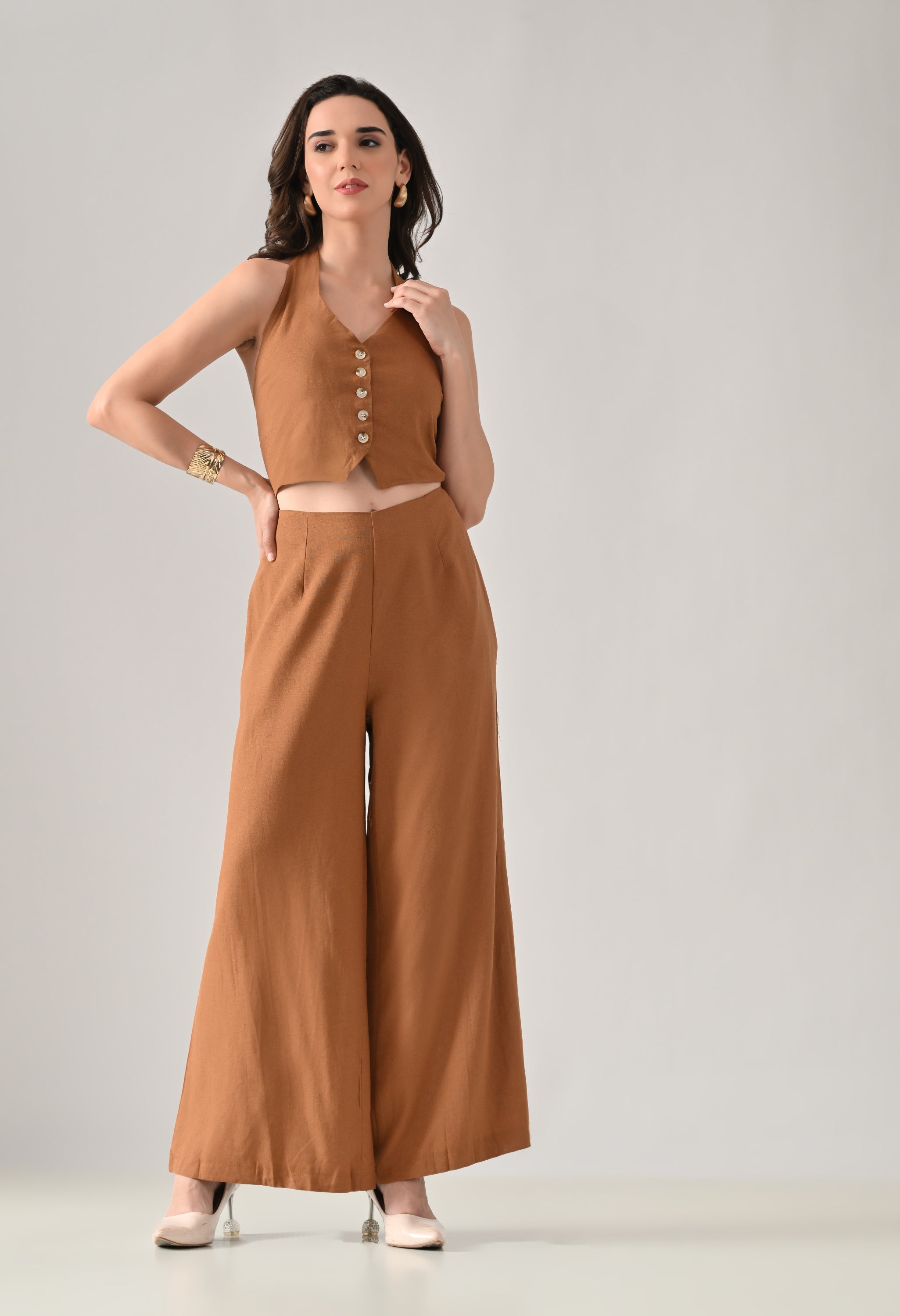 Backless Halter Jumpsuit