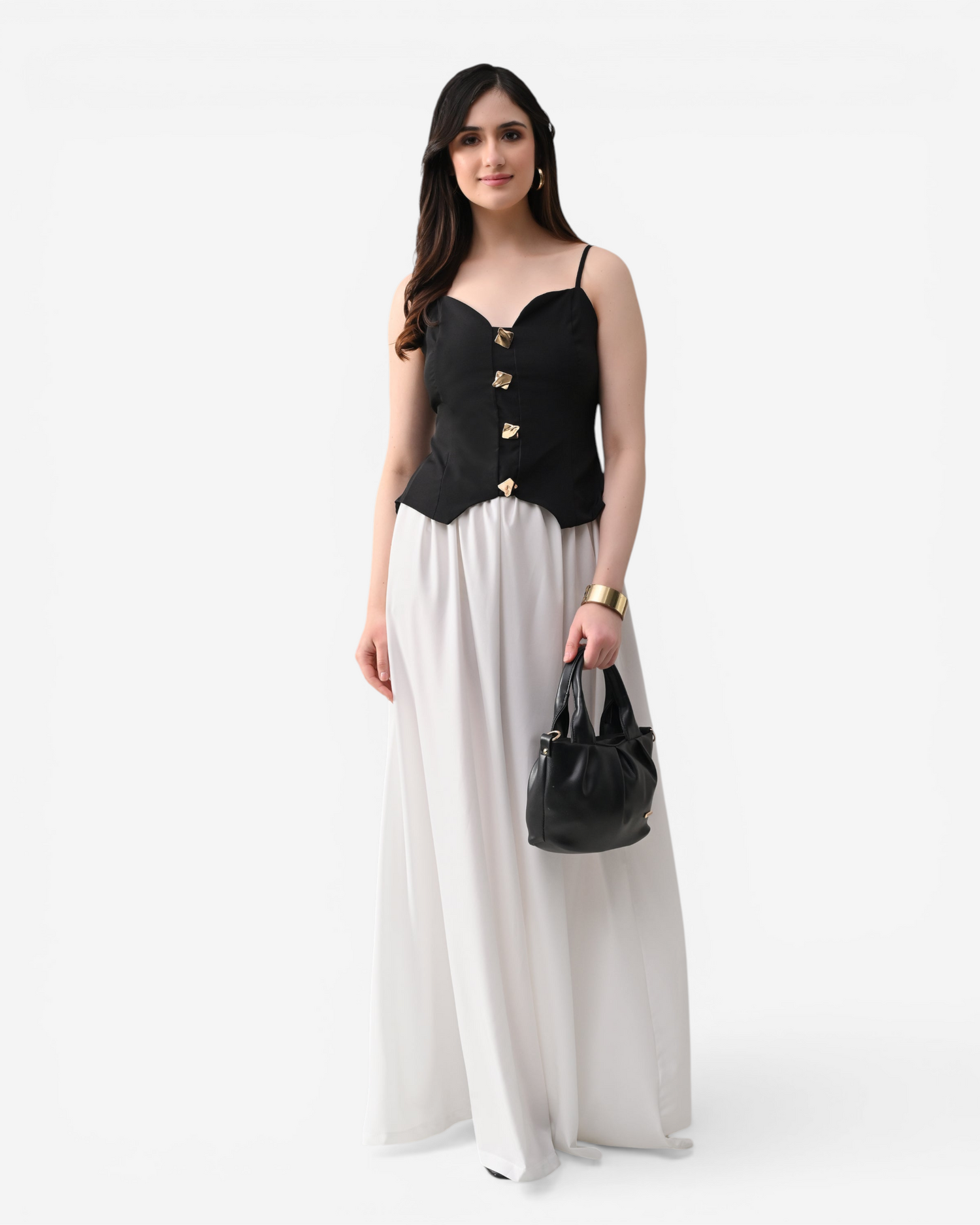 Top &amp; Flared Maxi Skirt Set