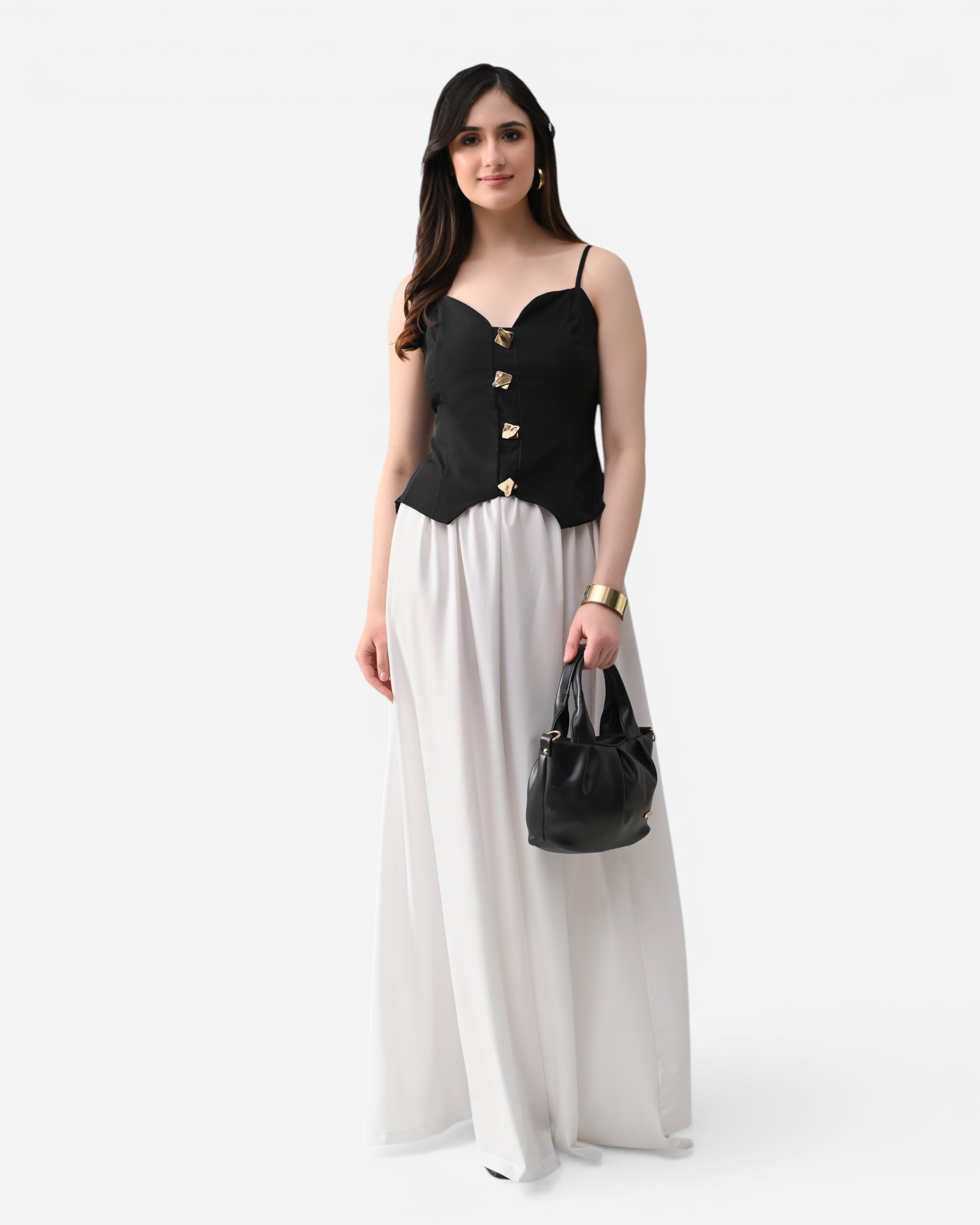 Top &amp; Flared Maxi Skirt Set
