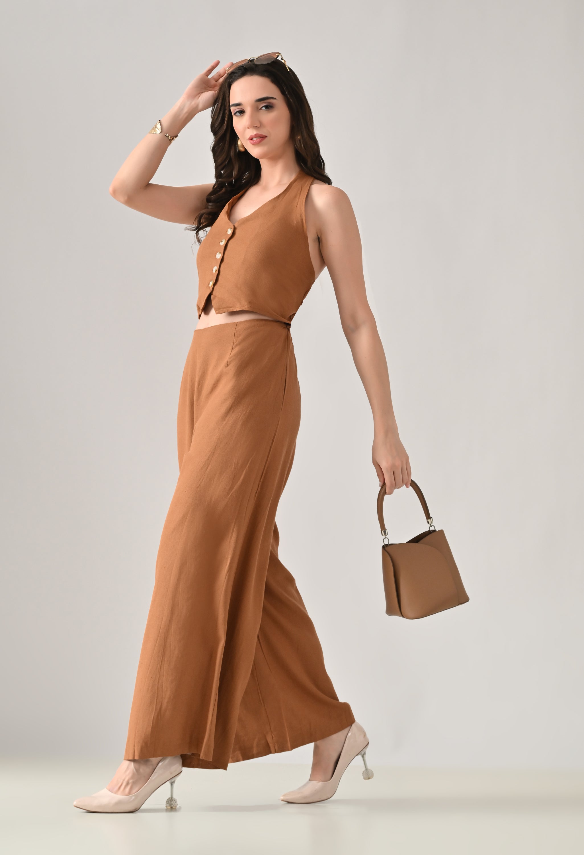 Backless Halter Jumpsuit