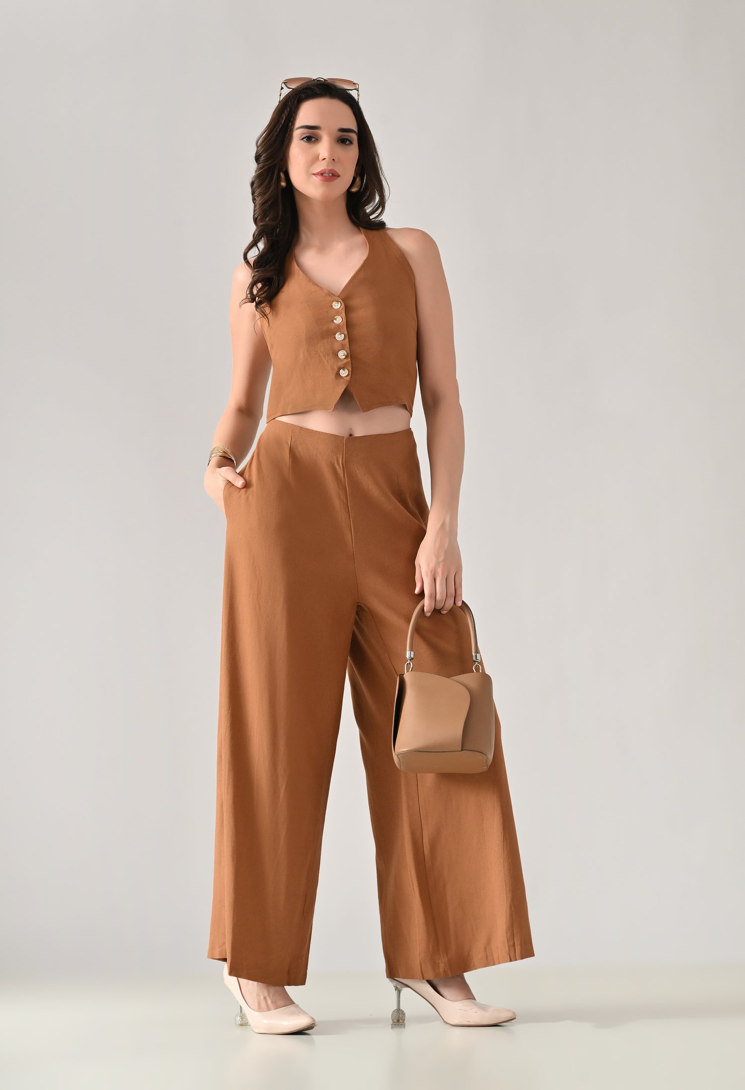 Backless Halter Jumpsuit