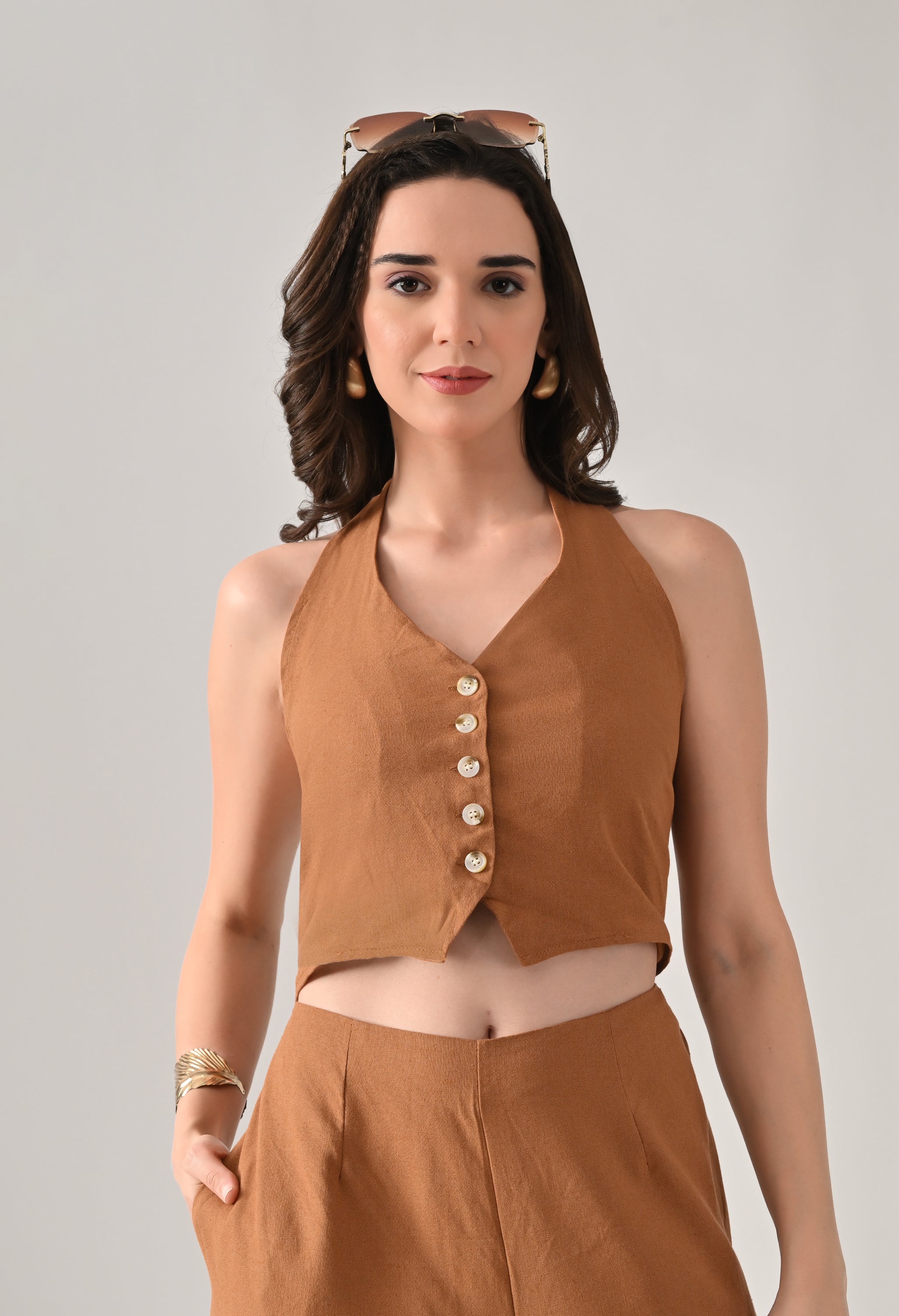 Backless Halter Jumpsuit