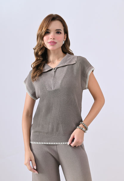 Threadline Knit Two-Piece Set