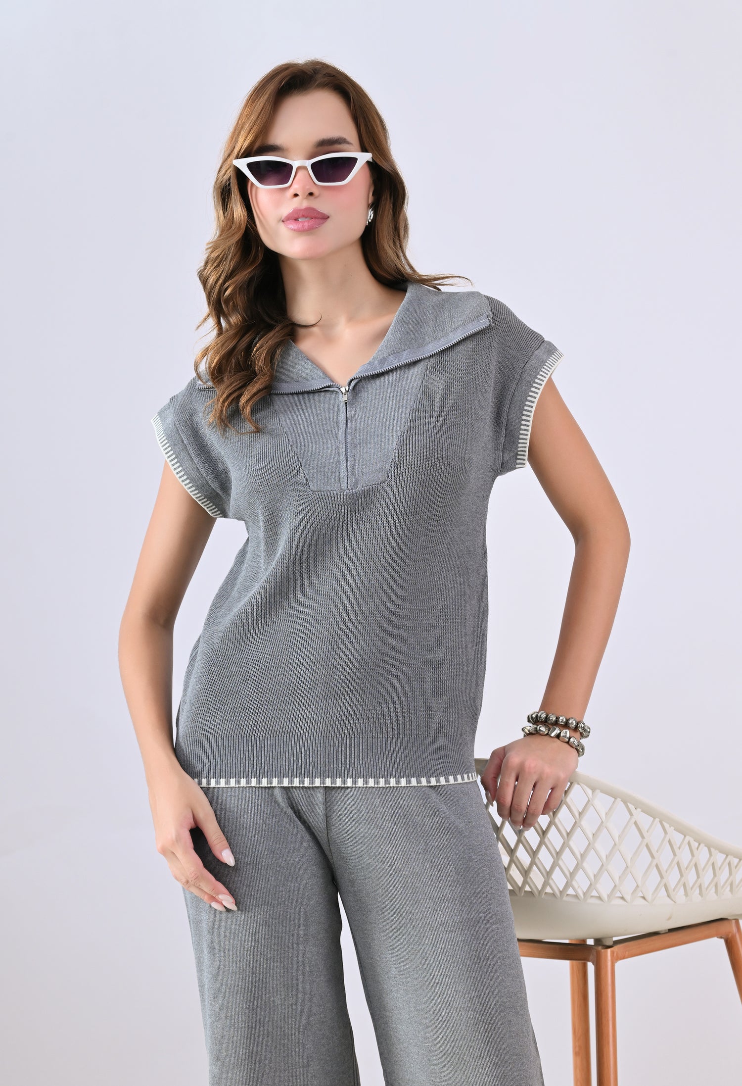 Threadline Knit Two-Piece Set
