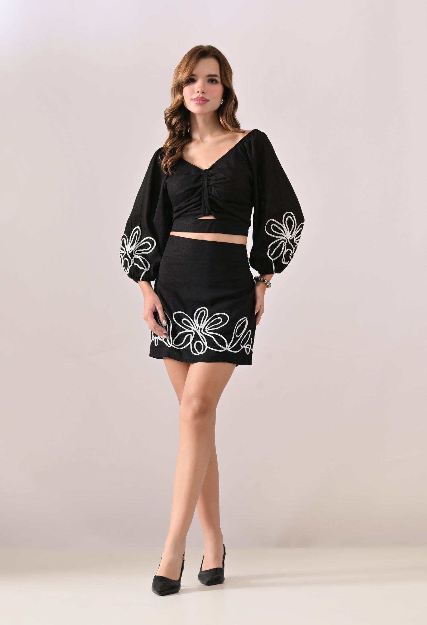 Floral Twist Two-Piece Set