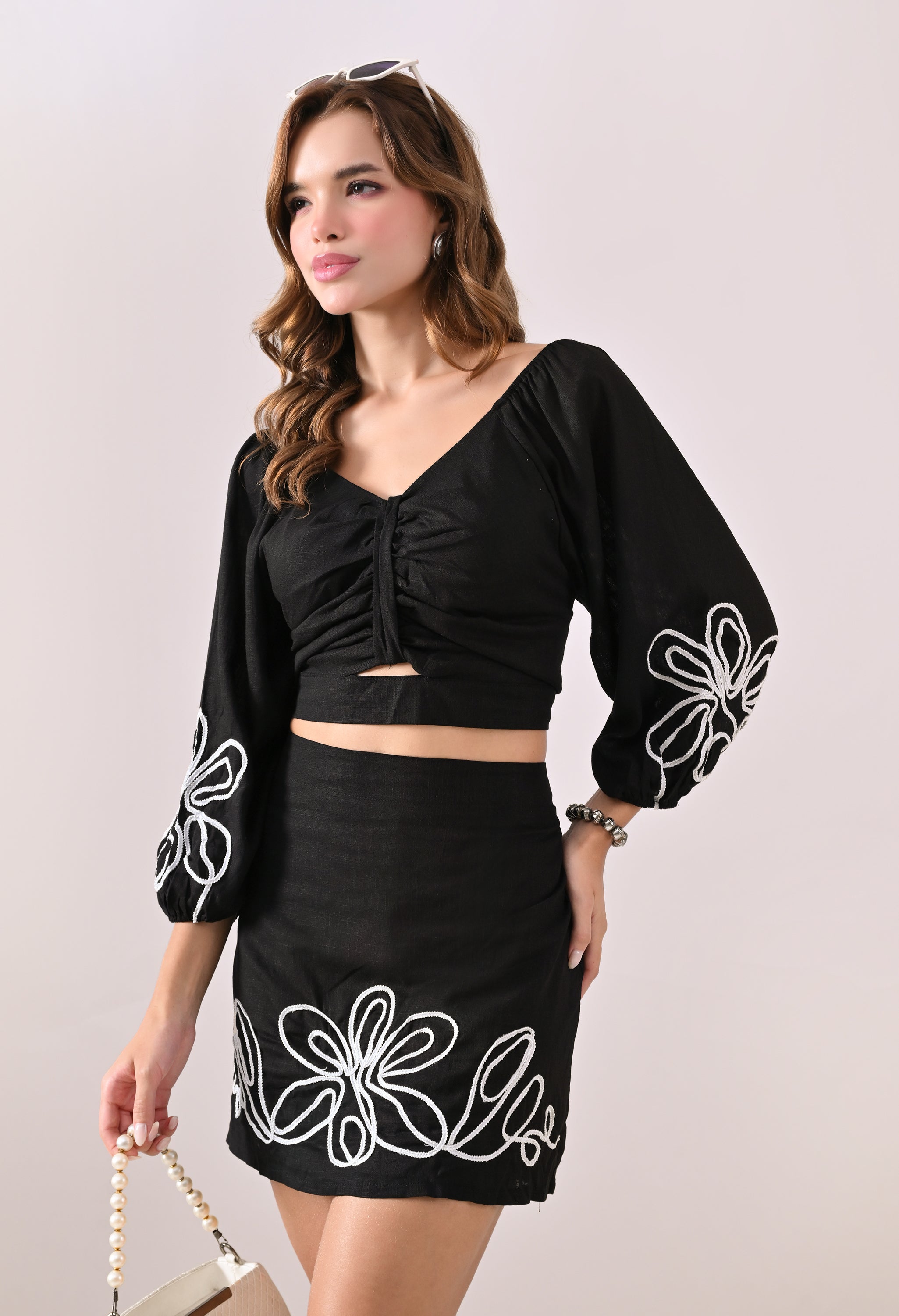 Floral Twist Two-Piece Set