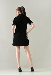 Contour Denim Button-Down Dress