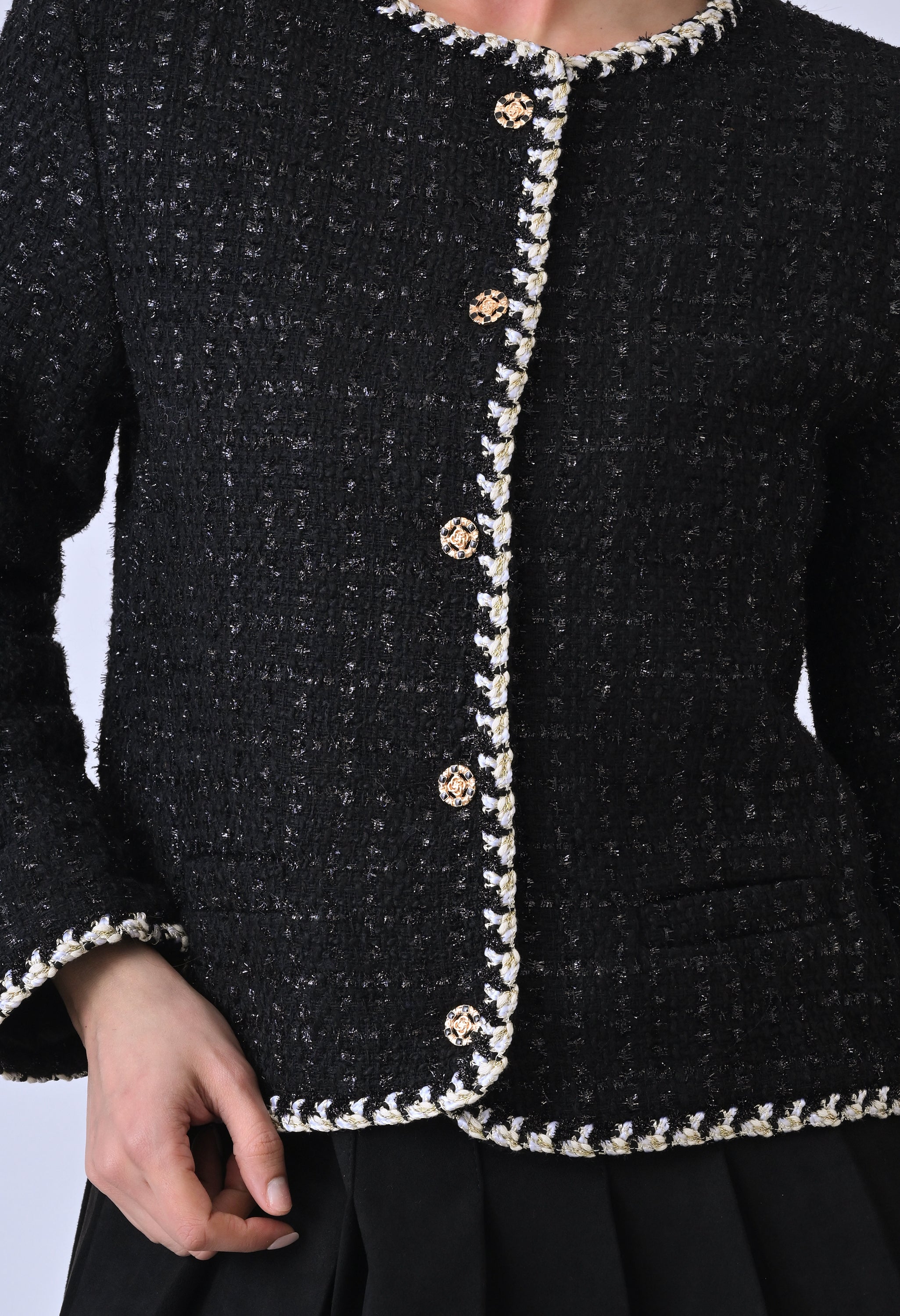 Braided Tweed Jacket