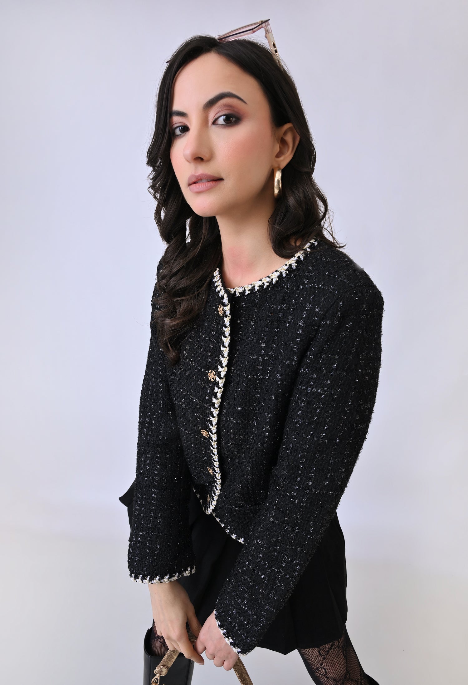 Braided Tweed Jacket