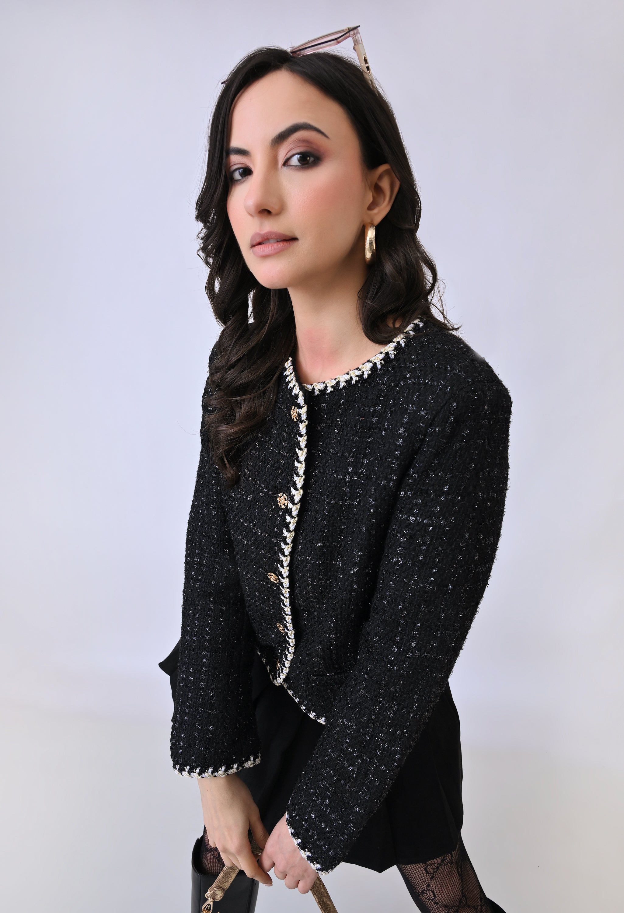 Braided Tweed Jacket