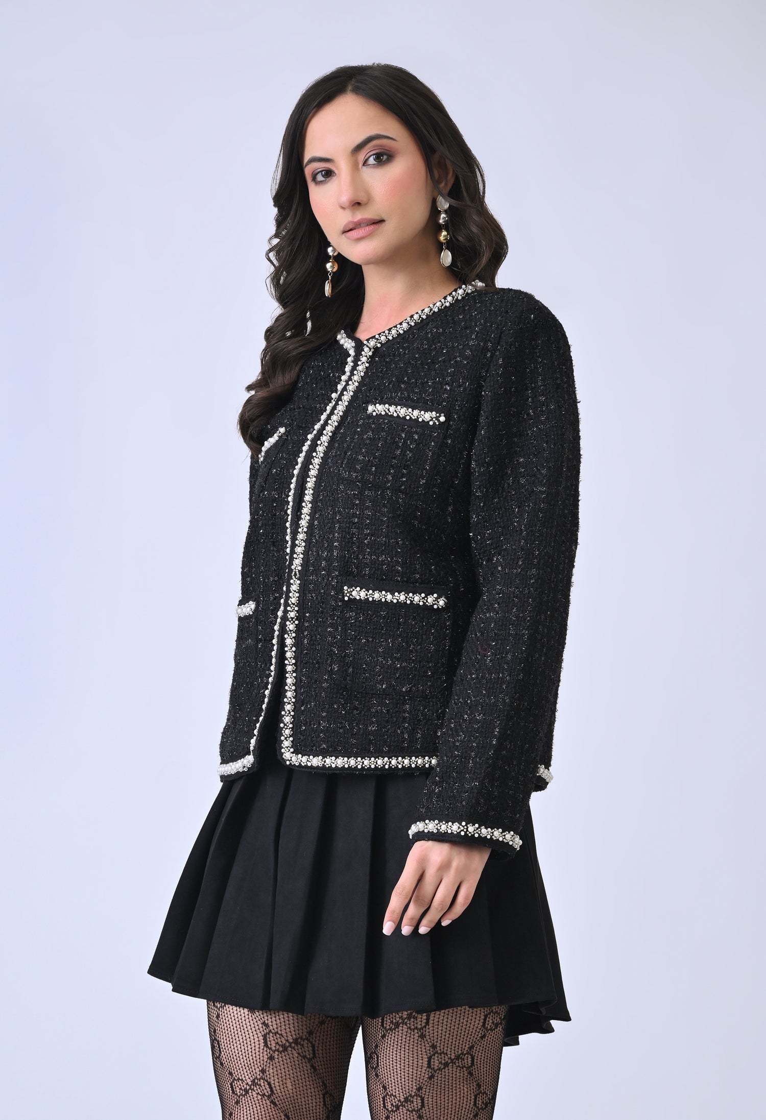 Noir Tweed Jacket