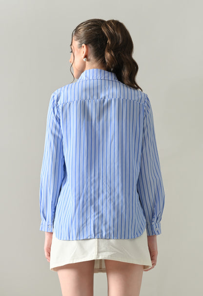 Sunlit Lace Panel Shirt