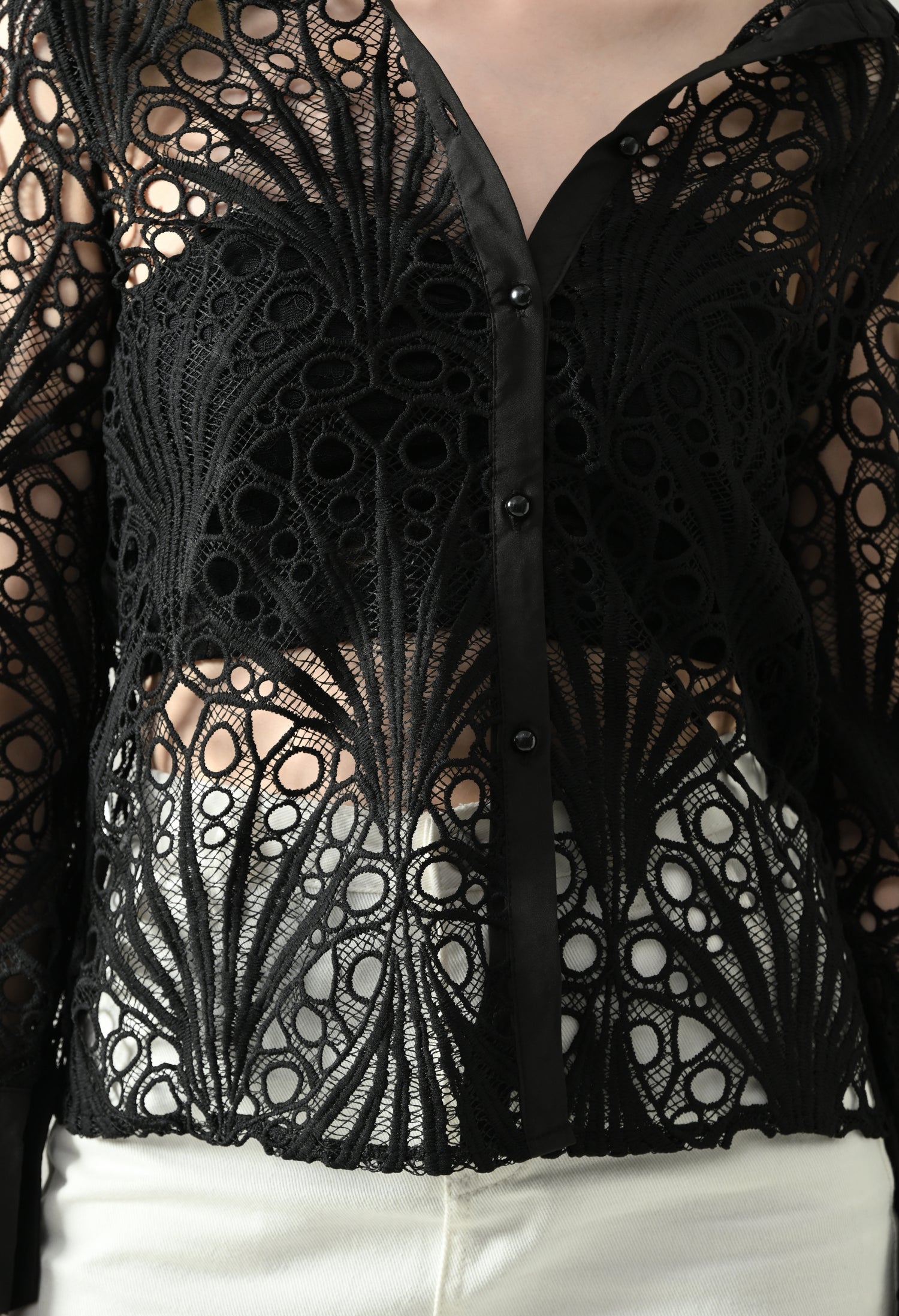Lace Sheer Shirt