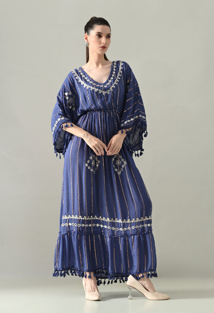 Seafoam Mirage Kaftan Maxi Dress