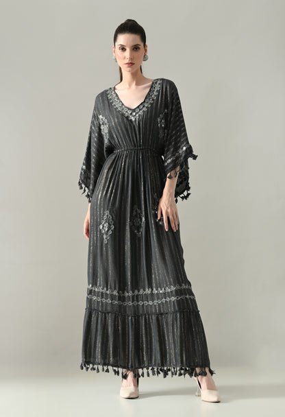 Seafoam Mirage Kaftan Maxi Dress