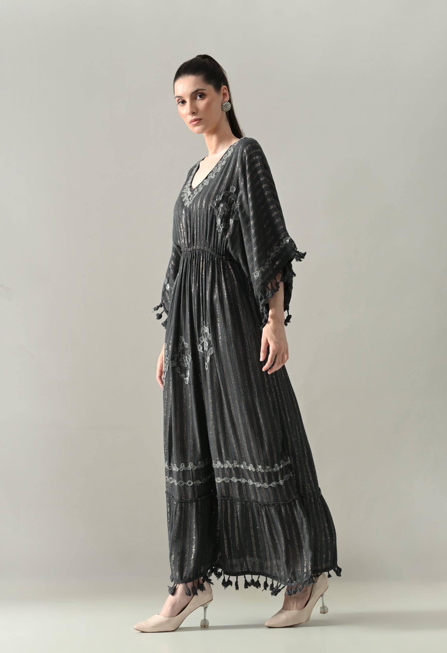 Seafoam Mirage Kaftan Maxi Dress
