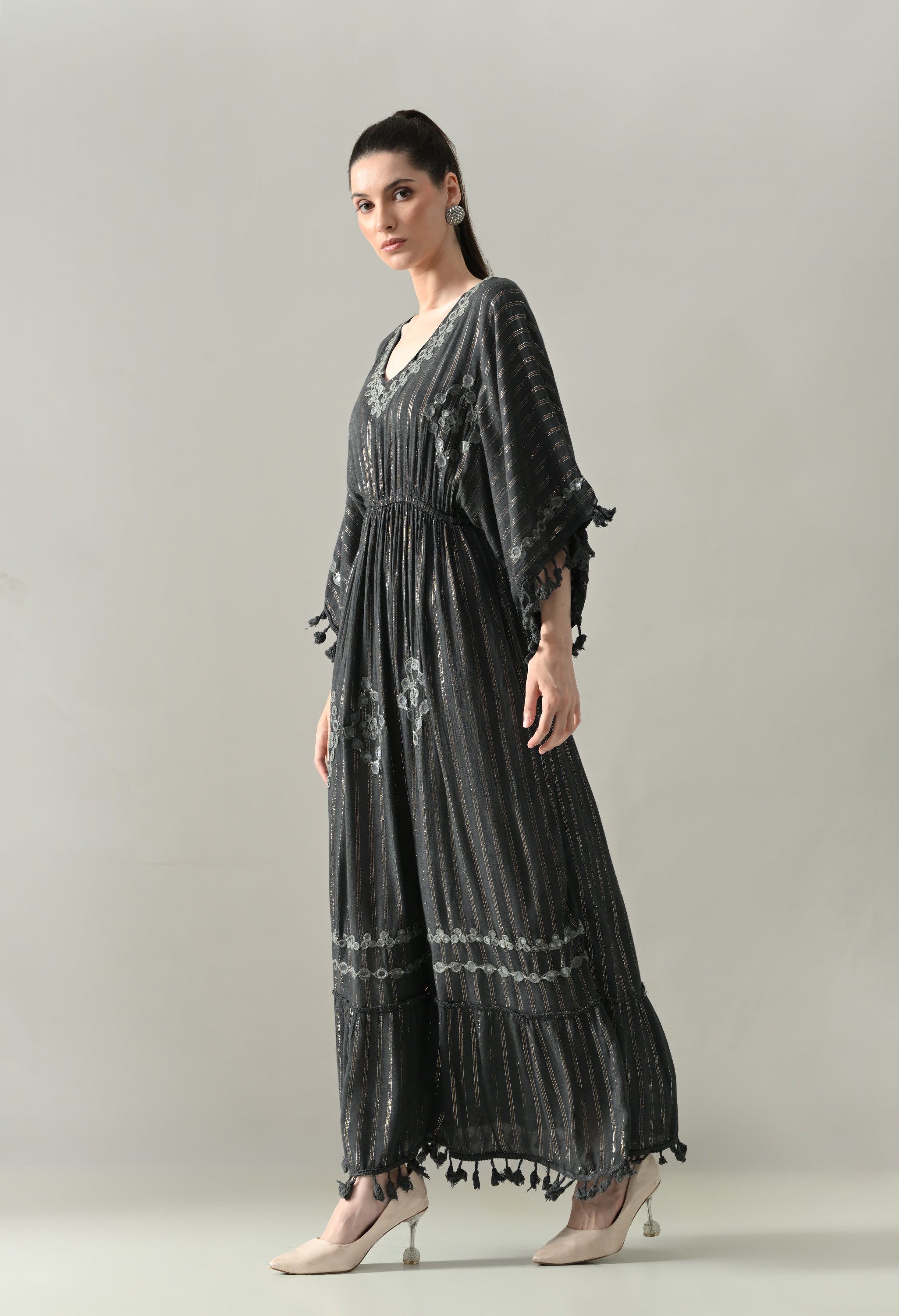 Seafoam Mirage Kaftan Maxi Dress