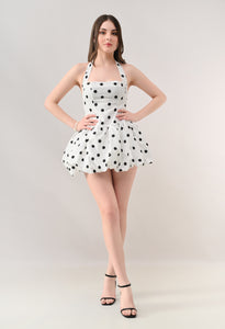 Bubble Hem Mini Dress