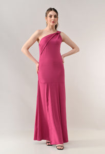 Knot Shoulder Maxi Dress