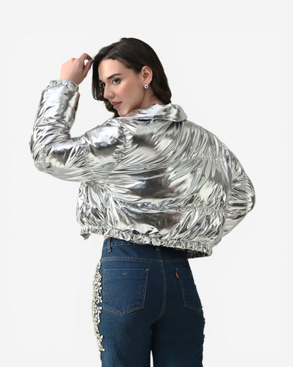 Silver Storm Puffer jacket