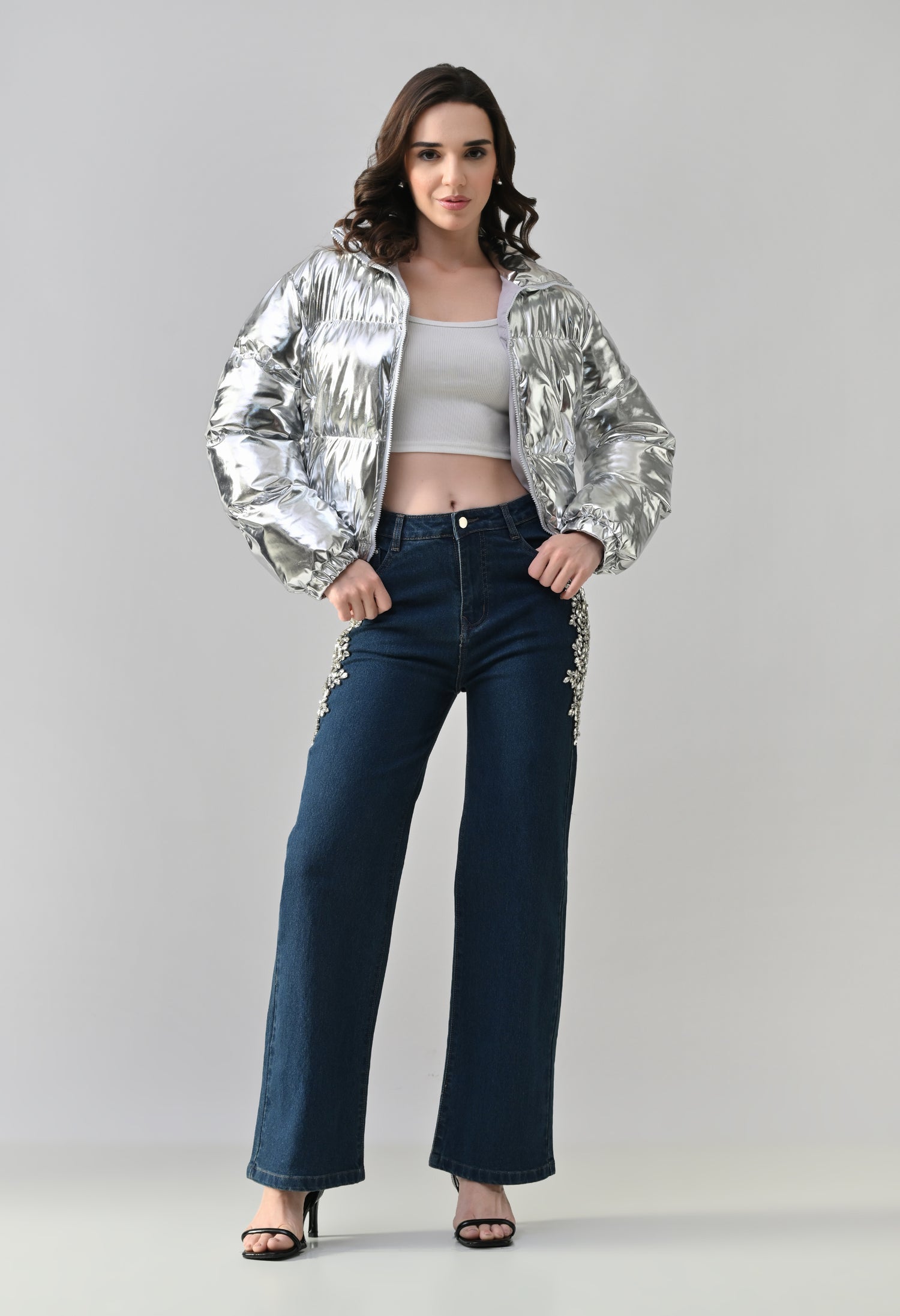 Silver Storm Puffer jacket