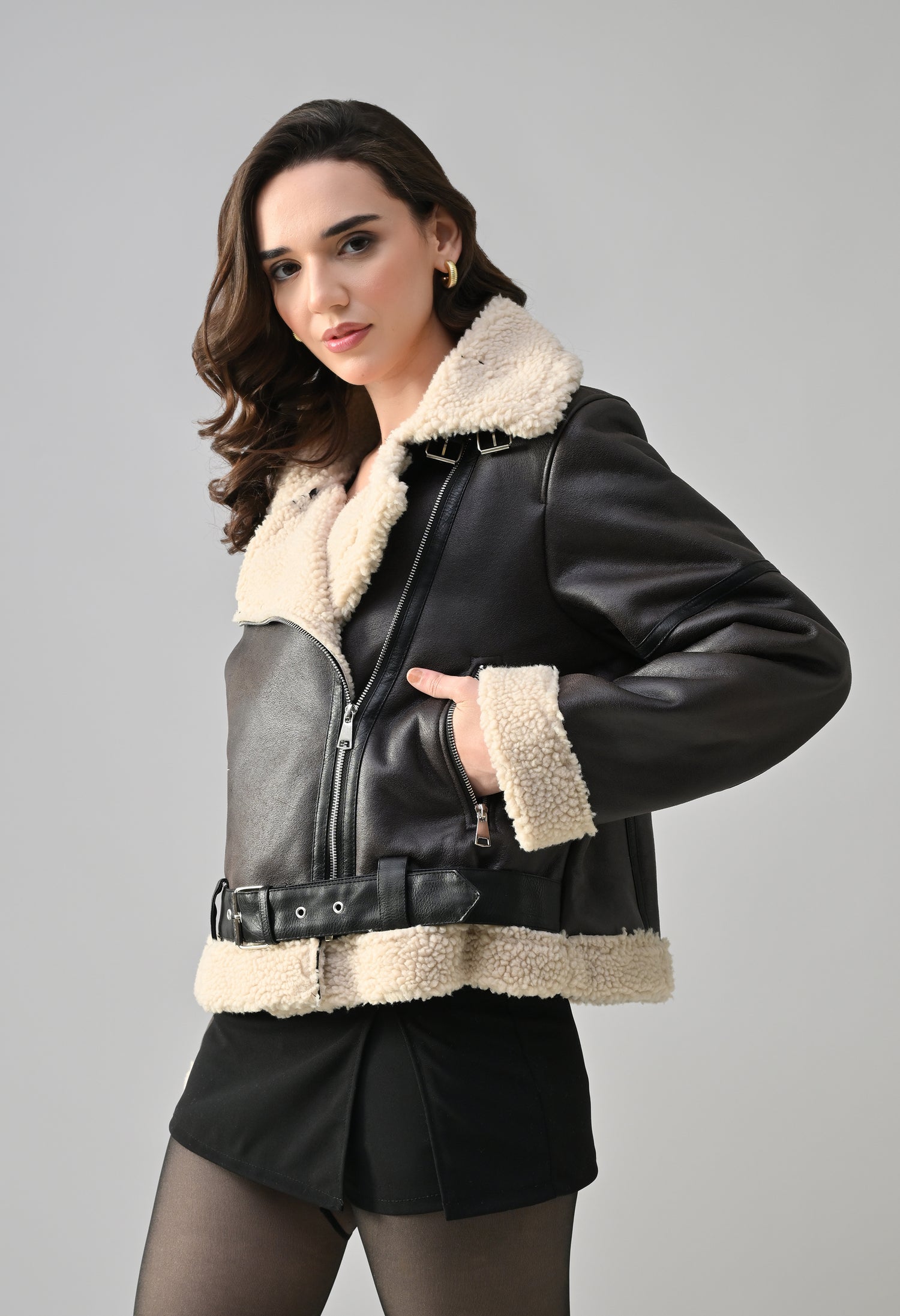 Shearling Leather Jacket