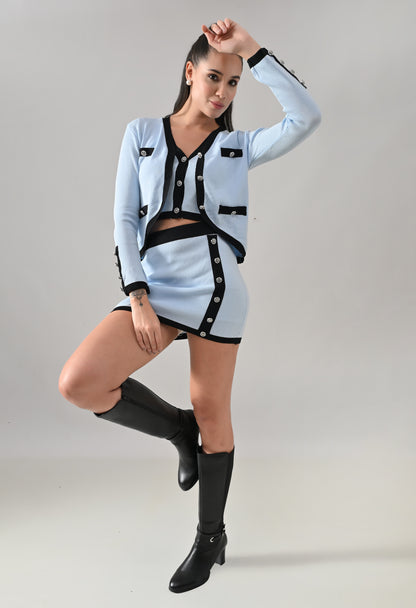 Bloom Knit Three-Piece Set