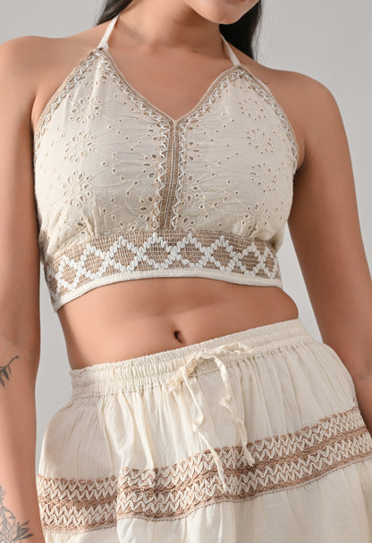 Schiffli Lace Co-ord Set