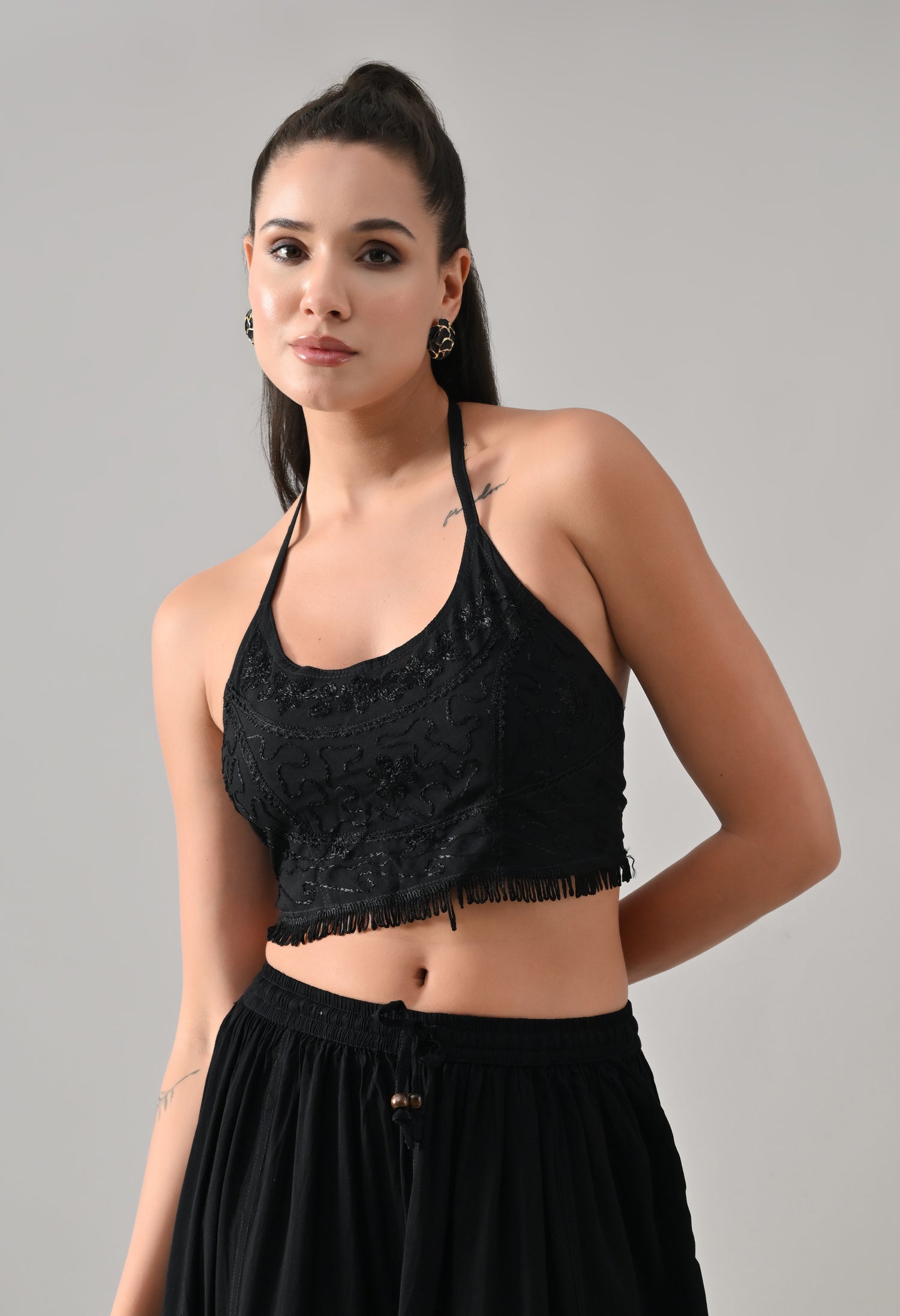 Boho Embroidered Co-ord Set