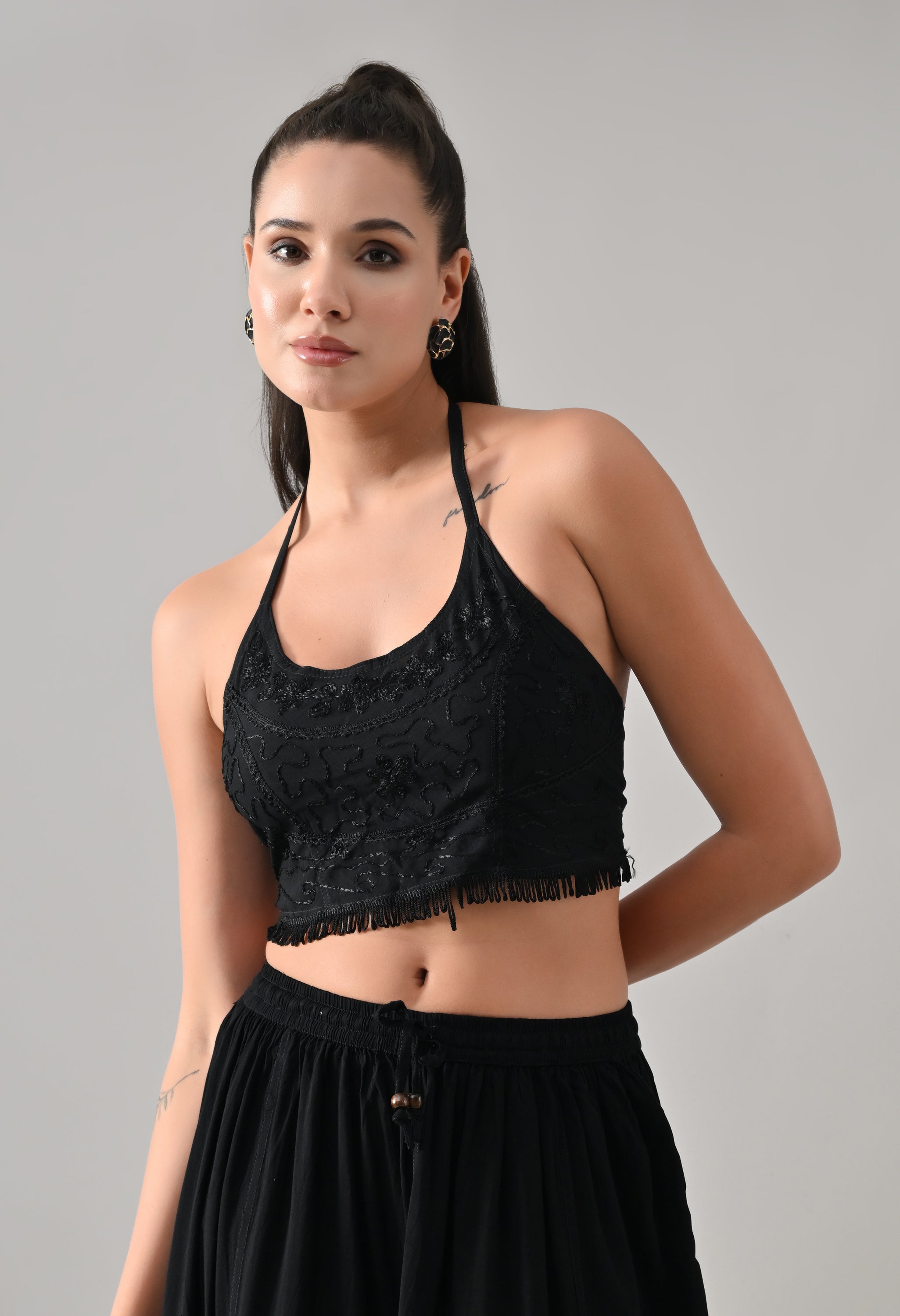 Boho Embroidered Co-ord Set