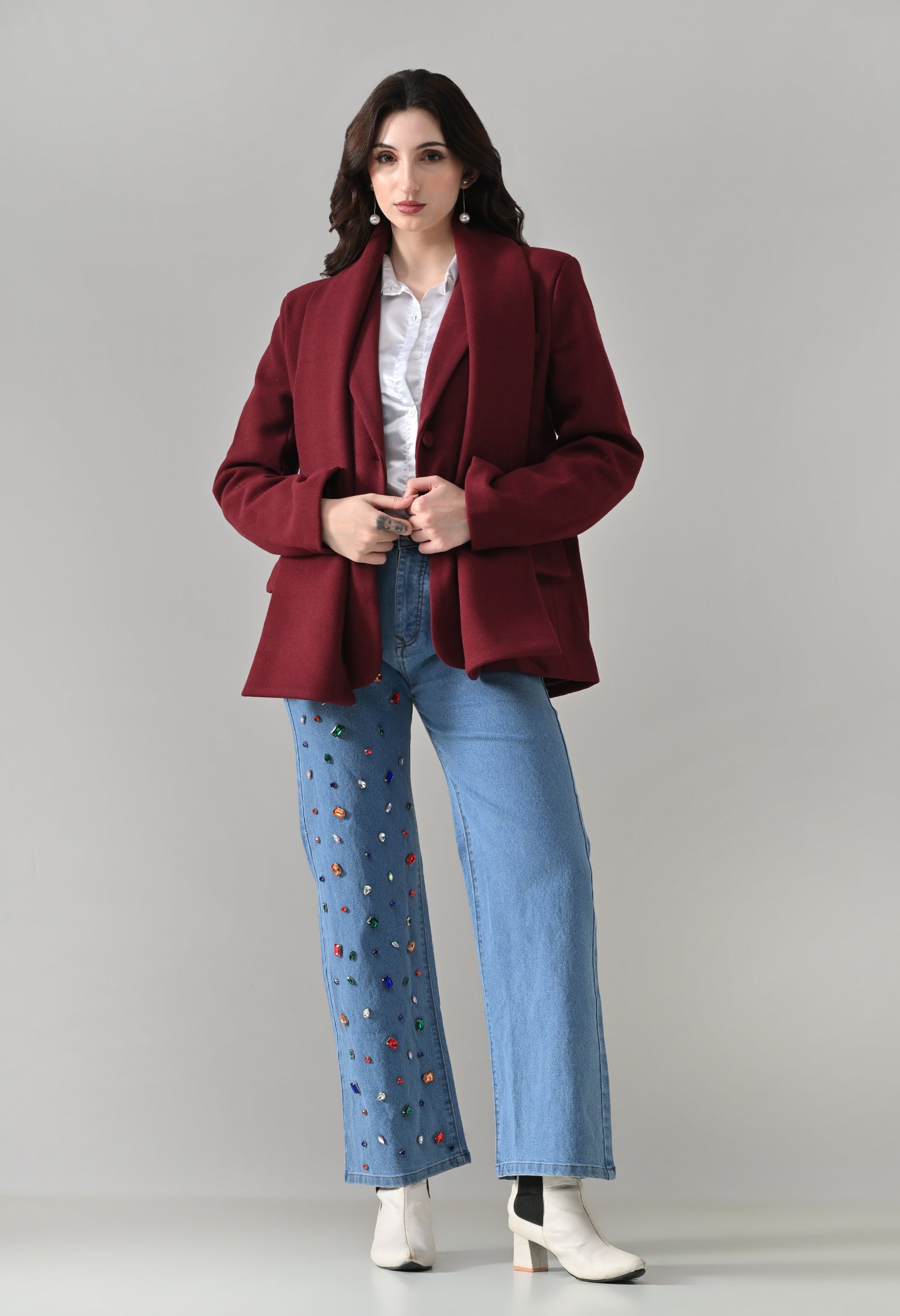 Heritage Blazer With Muffler