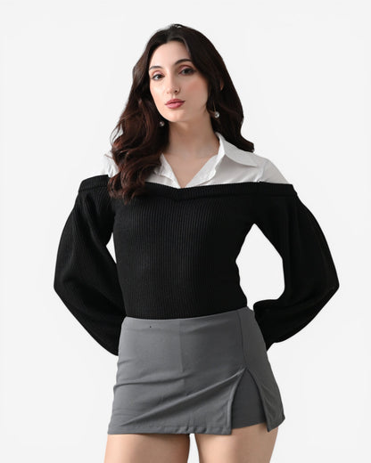 Collar Couture Sweater