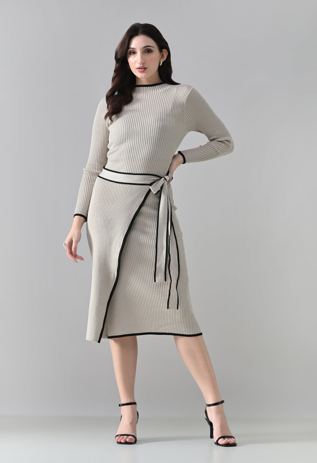 Linear Knit Dress