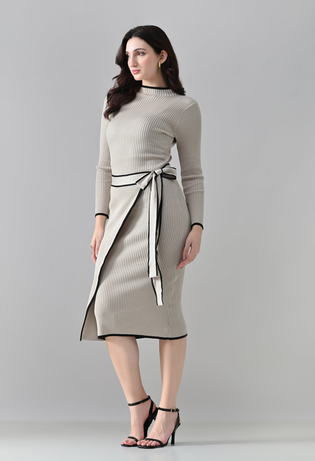 Linear Knit Dress