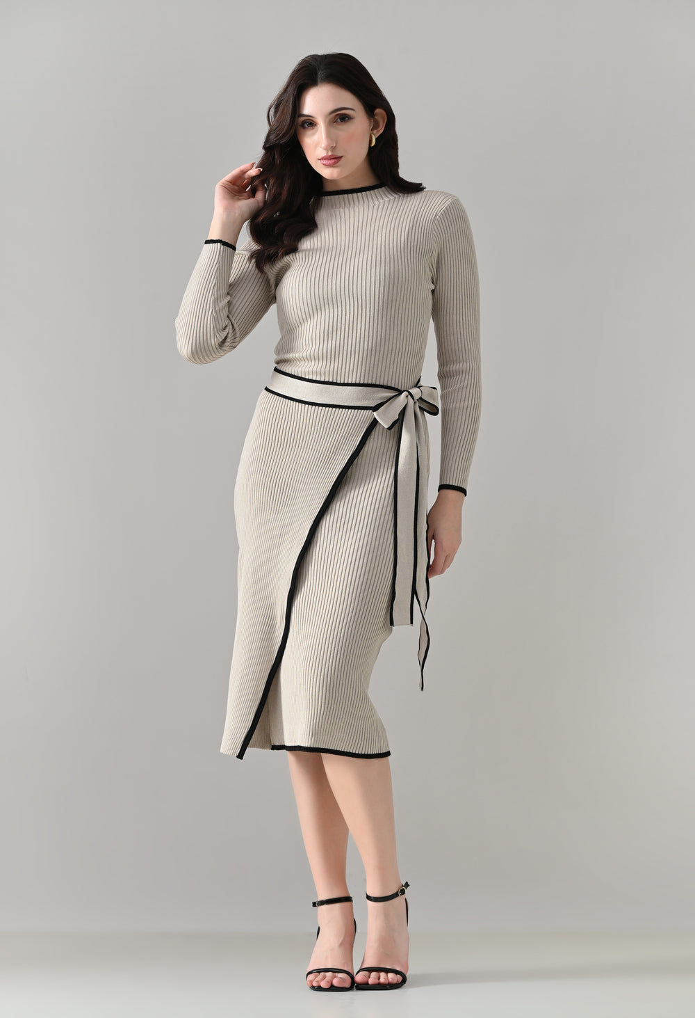 Linear Knit Dress