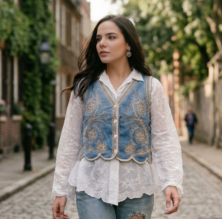Bluebell Shirt Vest Set