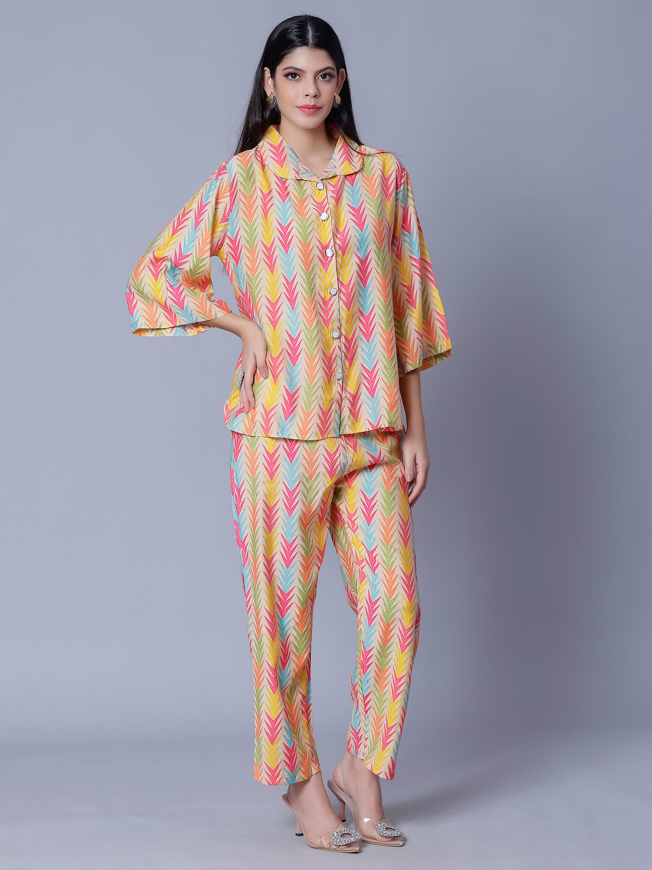 Multicolor Two-Piece Set