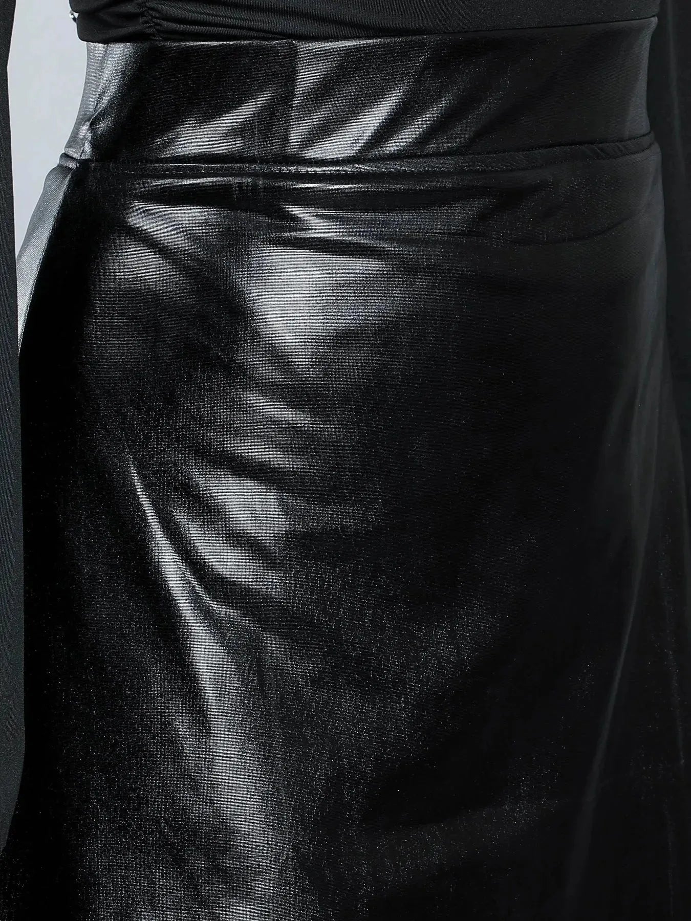 Metallic Short Skirt