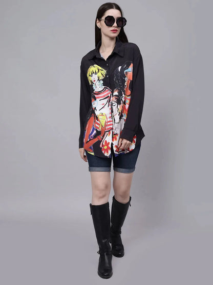 Hip-Hop Girls Oversized Shirt