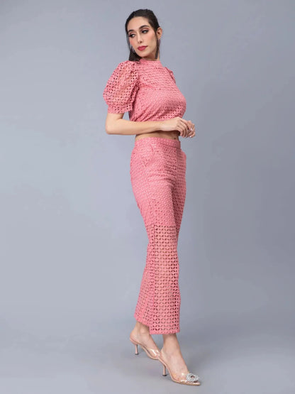 Schiffli Two-Piece Set