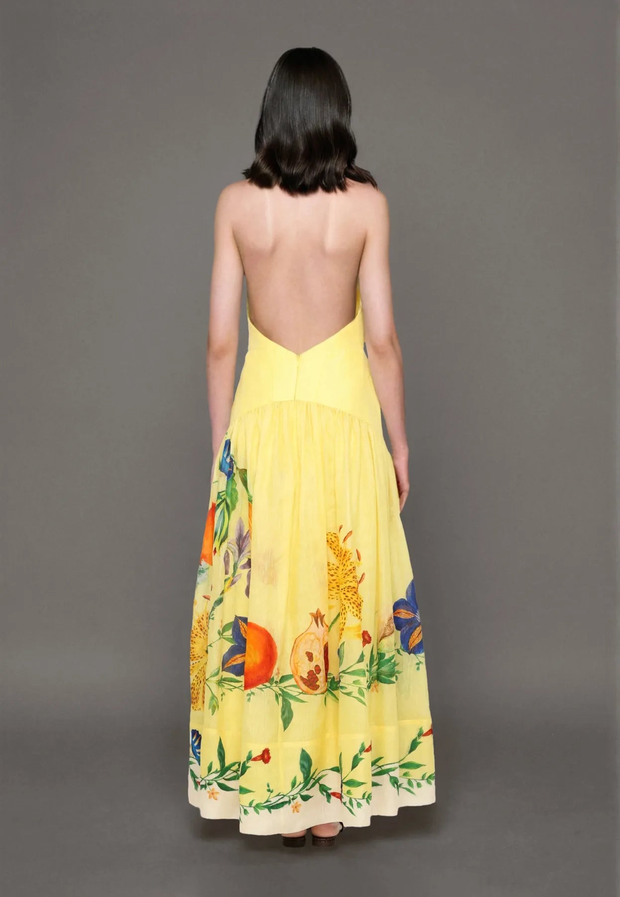 Halter Neckline Maxi Dress