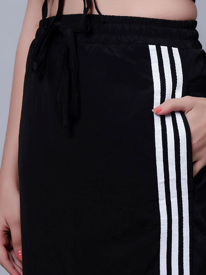 Sporty Crop Top and Skirt Set