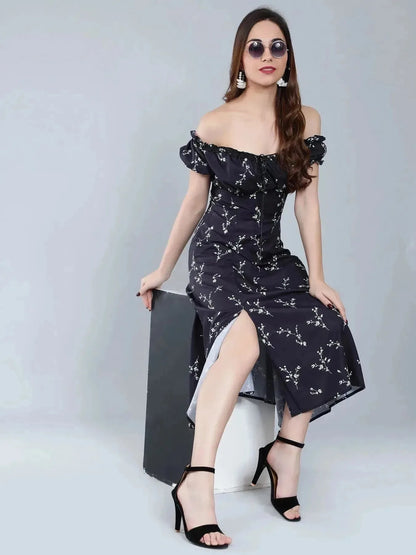 Ditsy Flower Print Dress